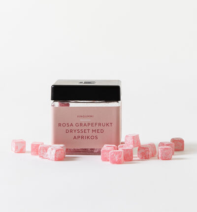 Vingummi rosa grapefrukt med aprikos Vingummi rosa grapefrukt med aprikos